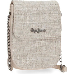 Pepe Jeans Maddie Mobile Phone Shoulder Bag, beige, Shoulder strap
