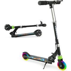 TENBOOM Children's Scooter from 3 Years, 2 Wheels Foldable Scooter, 3 Height-Adjustable Children's Scooters, LED Wheels, Children's Scooter for Girls and Boys