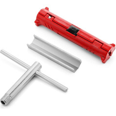 deleyCON SAT Mounting Set 3 Pieces – Stripper F-Toggle Twisting Aid and F-Mounting Key Ideal for Quad Twin or Single LNB Satellite Systems