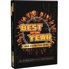 BEST OF THE YEAR DAS SILVESTER-SPIEL - Experience Year Highlights Again - Gift Idea, Party Games, Secret Santa Gift, Games for Adults & Children, 1-10 Players from 6 Years