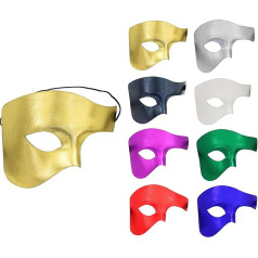 VKI® 4 Pairs of Venetian Masks for Men and Women, Masquerade, Carnival Masks, Face Costume, Fancy Dress
