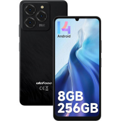 Ulefone Note 20 Pro Mobile Phone 8GB + 256GB/1TB Expandable, 50MP Camera Octa Core Android 14 Smartphone Without Contract, 6000mAh, 6.75 Inch HD+ Display 90Hz 4G Dual SIM Mobile Phones, Fingerprint