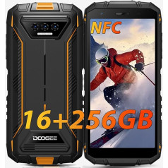 DOOGEE S41 Max Outdoor Mobile Phone Without Contract 16GB RAM 256GB ROM/TF 1TB, 5.5 Inch HD+ Display Android Outdoor Smartphone 6300mAh, 13MP + 8MP, IP68/IP69K Waterproof, Dual 4G SIM, Face