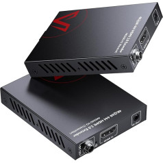 AV Access UPT HDMI Extender up to 50 m, 4K60Hz, HDR10 and 3D, HDMI 2.0, HDCP 2.2, EDID Management + CEC, 2-Way PoE + IR + RS232, Professional HDMI over Ethernet Extender via Cat6/6a/7 Cable