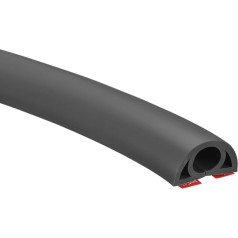 uxcell D20 1m Floor Cable Cover, PVC Cable Cover Bottom, Wire Cover for Extension Cable, Protect Wires and Prevent Cable Tripping, Hole Width 0.8cm, Black