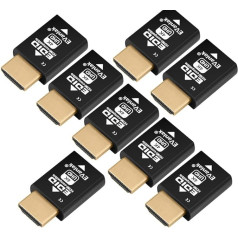 8 Pack Mini HDMI EDID Emulator Passthrough - 1080P to 4K@60Hz | Compact Design | Supports HDMI Switches, Extenders, AV Receivers, Video Splitter 3840x2160@60Hz
