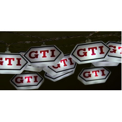 BRISA VW Collection - Volkswagen 3D Battery Fairy Lights Garden Lighting Party Light GTI Design (Indoor/3 m/LED/GTI/Hexagon)
