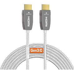 RUIPRO 8K Certified HDMI Fiber Optic Cable 7.6M Ultra High Speed HDMI 2.1b 48Gbps 8K@60Hz 4K@120Hz for RTX4080/4090/3080/3090 Xbox PS7 AVR Projector LG/Samsung/Sony