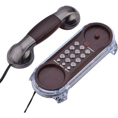 Bewinner Fashion Antique Telephones Phone in Vintage Style with Blue Backlight Perfect Decoration on the Desktop on the Wall Built-in Dial