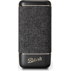 Roberts Beacon 335 Bluetooth Speaker, Portable, Rechargeable, 15 Hours Battery Life, Two Passive Bass Radiators, Equalizer, Stereo Pairing - Black Carbon