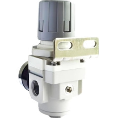 HBWL01 AR2000-02 AR3000-03 AR4000-04 Pneumatic Compressed Air Compressor Pressure Regulator Relief Valve 1/4 Inch 3/8 Inch 1/2 Inch AR4000-04 PC8-04