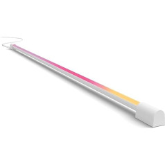 Philips Hue Play Gradient Light Tube, White, 125 cm, 1260 lm, Surround Lighting, up to 16 Million Colours, Adjustable Light Effects, Controllable via App, Suitable for TV
