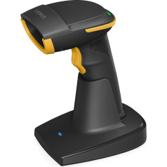 Inateck 2D Wireless Barcode Scanner, Bluetooth 5.0, 2.4 GHz Intelligent Station, Screen Scanning, BCST-54 (Black)