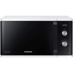 Samsung MW3500 Microwave MS23K3614AW/EG / 800 W / 23 L Cooking Chamber / 48.9 cm Width / Scratch-Resistant Ceramic Enamel Interior / 6 Power Levels / White