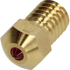 BROZZL RepRap 1.75 mm Ruby Nozzle 0.6 mm Diameter for E3D Hotend and Prusa i3, 10304060, Diameter 0.6 mm