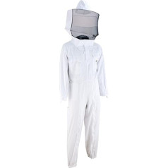 Imkado Beekeeping Suit Protective Clothing for Beekeepers Protects Against Bee Stings (XL, Veil: Round Veil)