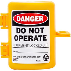 ZING 7293 USA Made Lockout Tagout Forklift Propane Gas Recycled Plastic