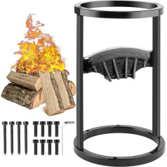 Log Splitter Manual 40 x 23 cm Quick Separating Tool Manual Splitter Wood Steel High Strength Sturdy Easy to Store for Camping Home Outdoor