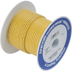 ANCOR Marine Grade Primary Wire and Battery Cable (Yellow, 25 Feet, 2 AWG)