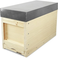 APIFORMERS Zander Storage Box - Made of Weymouth Pine - Sustainable - Beekeeping Supplies - 5 Honeycombs - Solid Wood - Natural Products - Bee House
