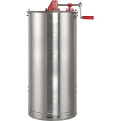 Manual Honey Extractor, 2 Frames Stainless Steel Honey Centrifuge Extractor, Honey Extractor with Transparent Lid Double Beam Design, for Apiaries and Family Use, 2 Frames
