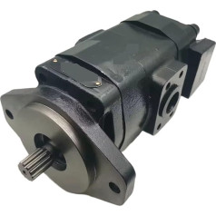 BADIKA Hydraulic Gear Pump Double Gear Pump 25.4-20cc Replaces Parker PGM315 for Volvo EC480D EC380D EC340D 14602252 Excavator Parts Hydraulic Gear Oil Pump