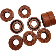 Lip seals TC-25*35*36*37*38*40*41*42*45*46*47*48*50*52*55*60*62*65*72*80*4/5/6/7/ 8/10/12 FKM-Wellenöldichtung mit Doppellippe und Strumpfband Radial seals Rotary seals ( Size : 25x80x12mm 2pcs )