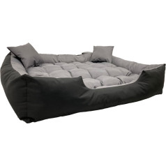 Suņu gulta ECCO 80x60 / 100x75 cm pelēki melna