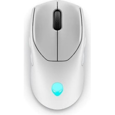 Bezvadu alienware trīs režīmu spēļu pele - aw720m (lunar light)