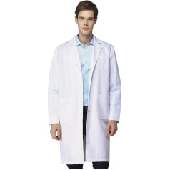 Laboratory Coat Men Women Medicine Doctor's Coat Work Coat Laboratory Coat Protective Clothing for Laboratory White Cotton