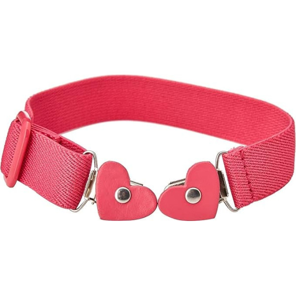 Playshoes Girl's Belt Elastic Heart Clip Plain