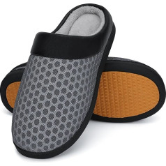 Mishansha Men's/Women's Warm Slippers, Winter Memory Foam Plush Slippers, Non-Slip Slippers, Size EU 36-48/UK 4-14