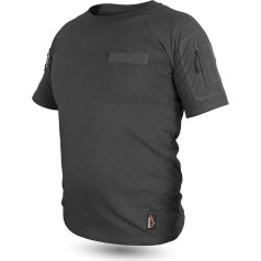 Tactical BDU Combat T-Shirt with Velcro Patches, Arm Pockets & Hidden Side Pockets