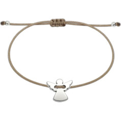 Guardian Angel Bracelet, Silver Guardian Angel Macrame Bracelet, Handmade Jewellery as a Lucky Charm incl. Gift Packaging