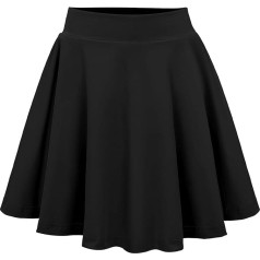 Eisnnu Girls' Skirt Children's Tennis Skirt with Shorts Elastic Waist A Line Stretchy Children's Casual Skirts Mini Skirt School Uniform