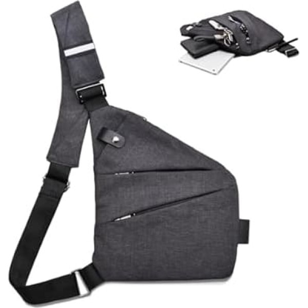 YAOZUP Anti-theft travel bag, multi-pocket chest pocket for men and women, anti-theft bag, anti-theft bag for hiking, jogging