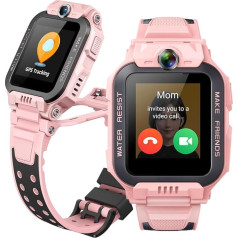 imoo Watch Phone Z7, Children's Smartwatch with GPS with SIM, 4G Children's Smartwatch Phone with HD Video & Voice Call, Children's GPS Watch, IPX8 Waterproof (Light Pink, Z7)