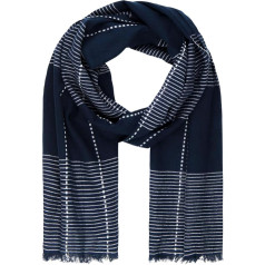 LINDENMANN Men's Summer Scarf 100% Cotton Blue / White, blue