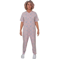 FERRUCCI COMFORT Health Short Sleeve 1 Zip Back Back Summer Pyjamas