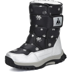Mishansha Children's Snow Boots Winter Warm Lined Winter Boots Girls Non-Slip Outdoor Winter Shoes Boys Snow Boots