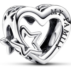 Pandora Moments Sterling Silver Heart Charms