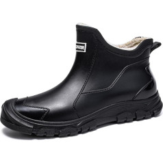 WaVkMoxy Gummistiefel Herren Damen Winterschuhe Herren Wasserdicht rutschfest und Warm Halten Gummistiefel Herren GefüTtert Arbeitsschuhe Damen Geeignet für Regentag Feuchte Umgebung 36-45EU