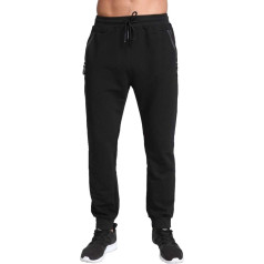 Tansozer Men's Cotton Jogging Bottoms, Sweatpants, Sports Trousers with Zip Pockets