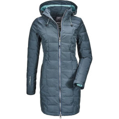 Killtec Women's Skane Wmn Quilted Prk Parka in Down Look with Removable Hood