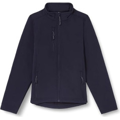 Mukua Childrens Unisex Kids Dark Blue 7/8 Softshell Jacket Dark Navy 7-8 Years, Dark navy blue
