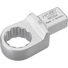 Hazet 6630D-21 Insert Box-end Wrench 21mm/14x18mm, Silver, 21/14 x 18 mm