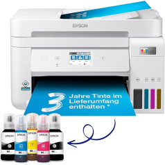 Epson EcoTank ET-4856 A4 Multifunction Wi-Fi Ink Tank Printer with a Included Stock of Inks up to 3 Years