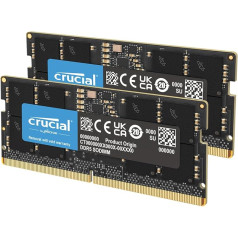 Crucial RAM 32GB Kit (2x16GB) DDR5 5600MHz (or 5200MHz or 4800MHz) Laptop Memory CT2K16G56C46S5,label information may vary