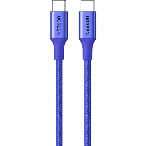 Pīts kabelis USB-C - USB-C PD 100W 1m - zils