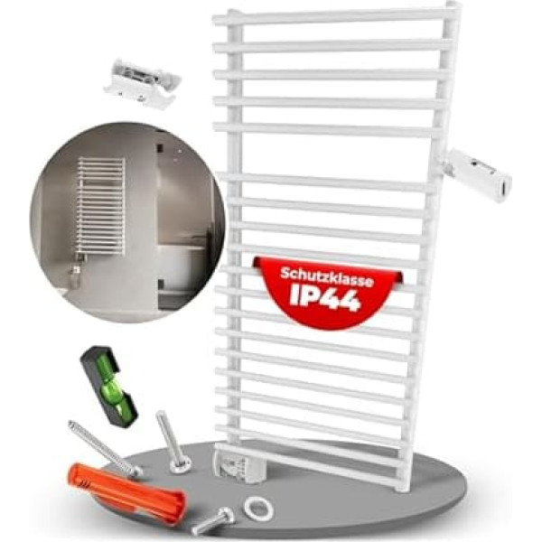 Bathroom Radiator Electric Towel Warmer 450 Watt 500 x 1000 mm Wide Bathroom ECO